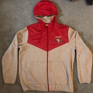 NFL Red and Gray Men's Bomber Jacket